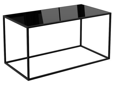 Журнальный столик  Стиль 2 Черный, стекло / Черный муар МебельСон. Цвет: черный