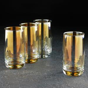 Набор стаканов Золотистый хамелеон (330 мл - 4 шт) Luminarc