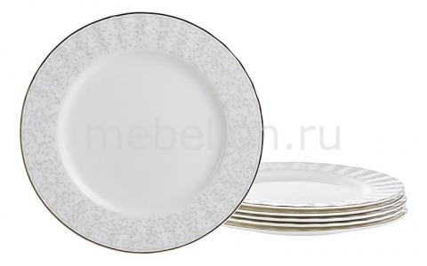 Набор из 6 тарелок плоских Вивьен 264-606 АРТИ-М. Цвет: белый, серый