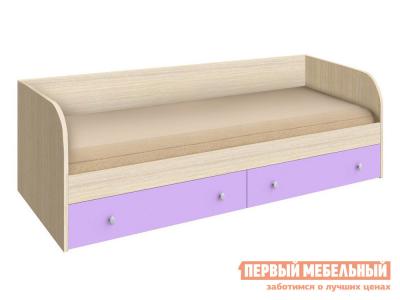 Детская кровать  Астра Дуб Молочный / Фиолетовый, Без подушек РВ Мебель. Цвет: фиолетовый
