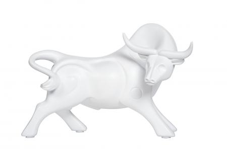 Статуэтка бык (garda decor) белый 11x20x14 см. Garda decor. Цвет: белый