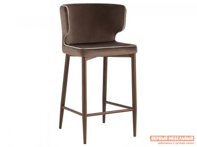 Барный стул  Матео Коричневый / Коричневый, велюр Stool Group. Цвет: коричневый